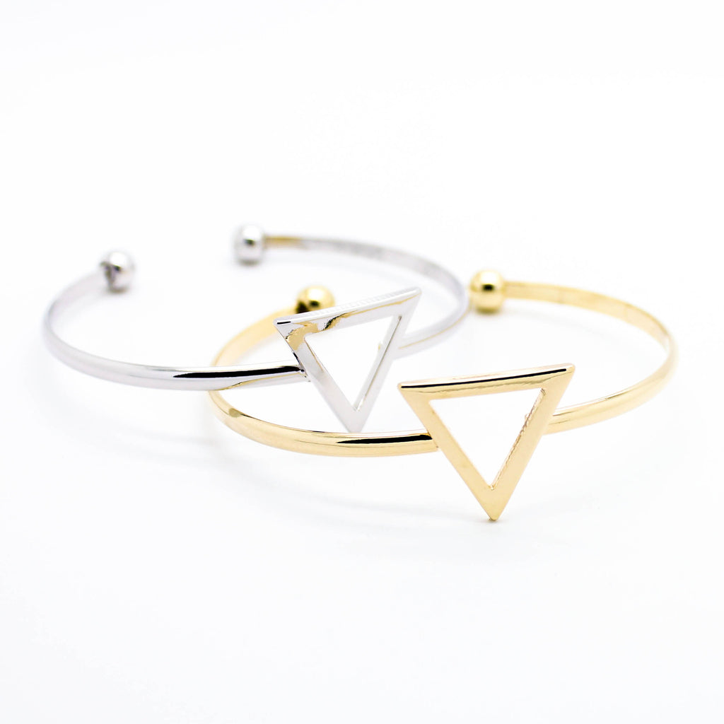 Triangle bangle bracelet