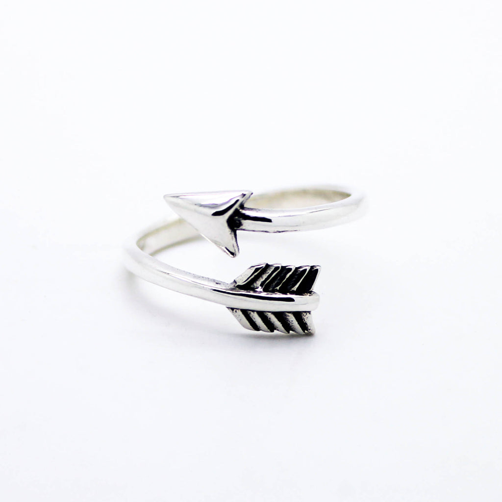 Arrow sterling silver ring