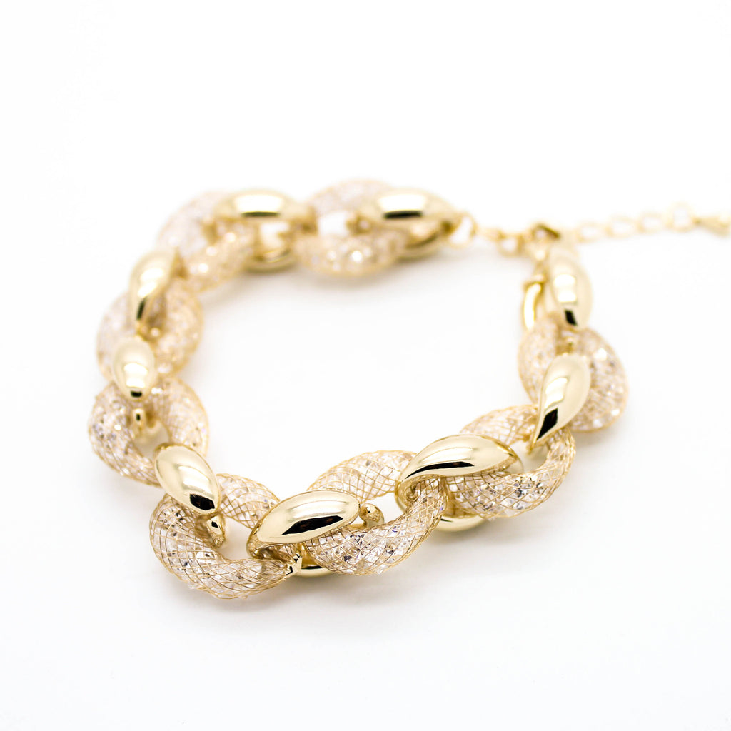 Stardust crystal chain bracelet