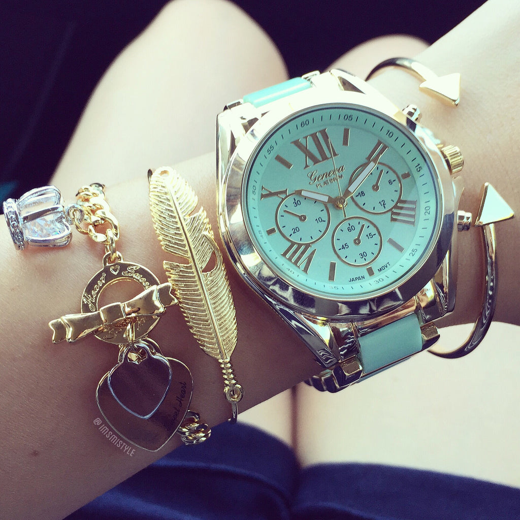 Pastel metal watch (5 colors)