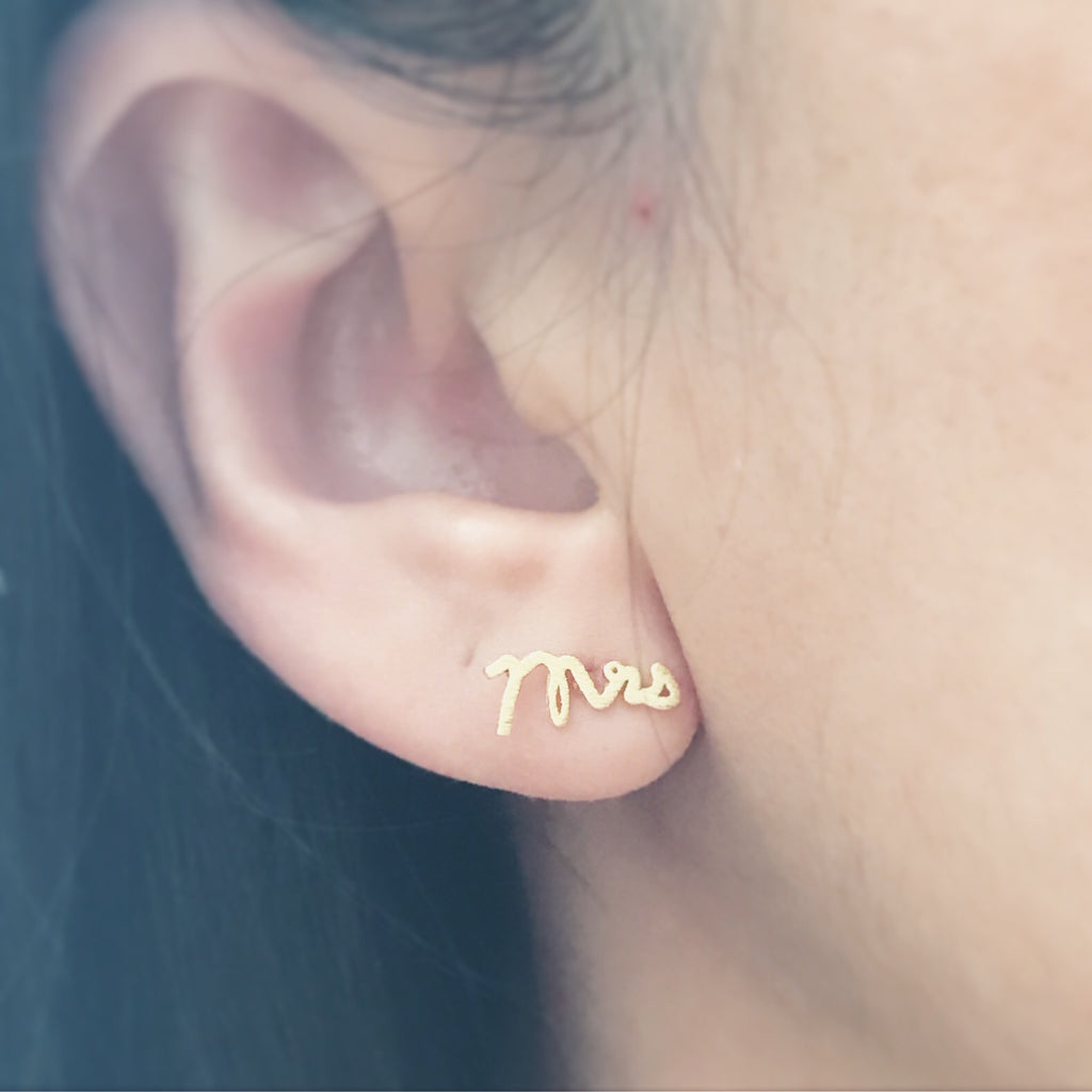 Mrs. earrings