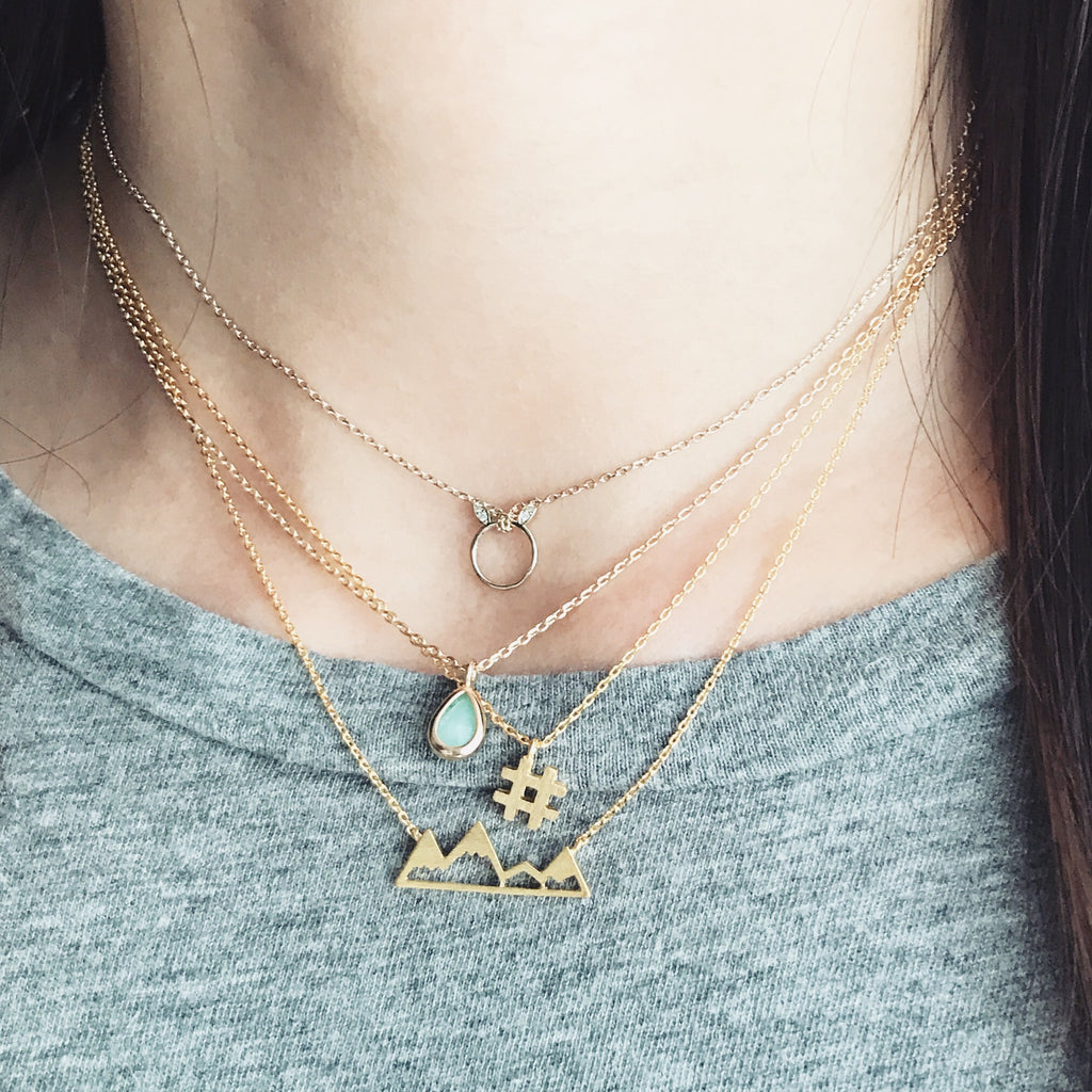 Hashtag # necklace