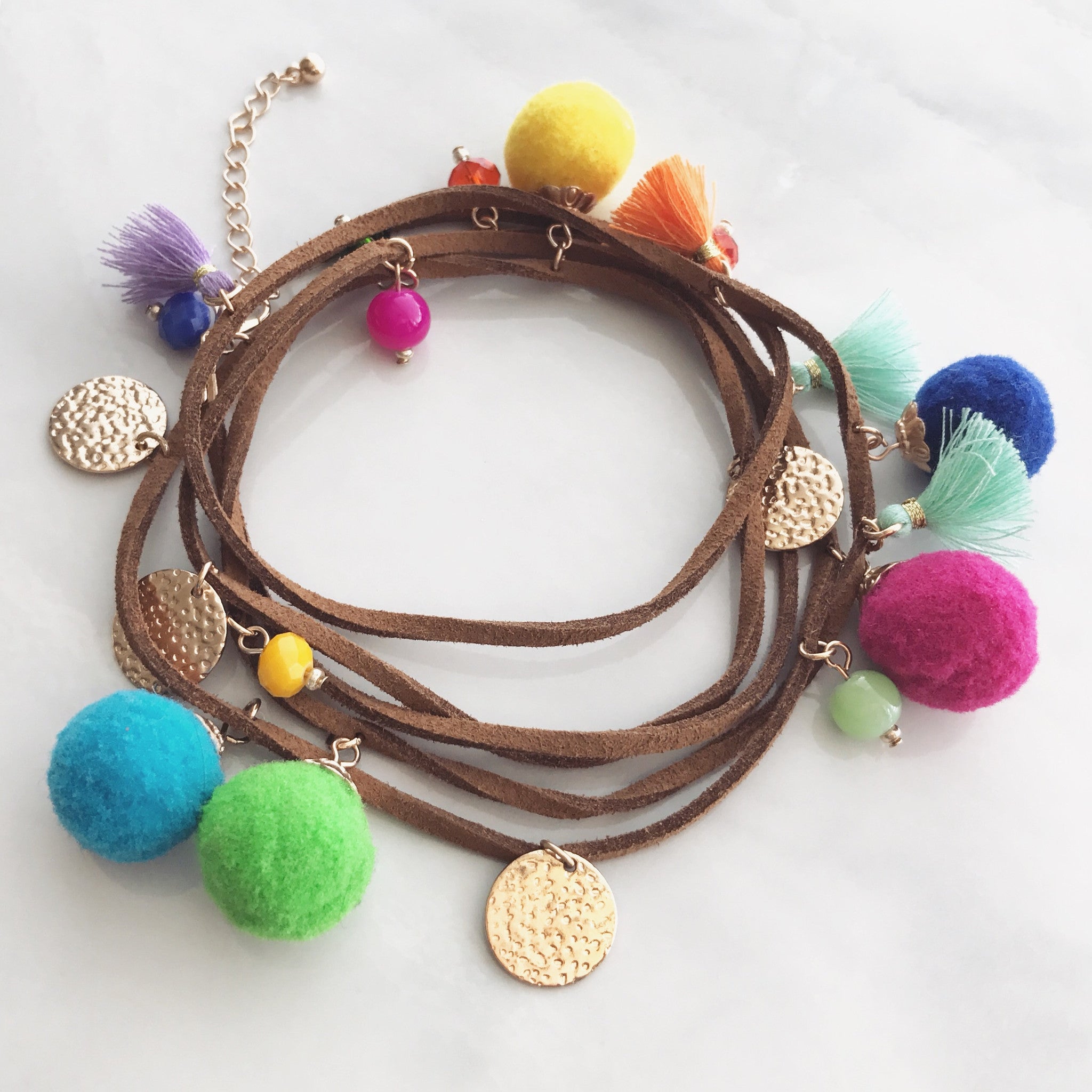 Pom pom charm bracelet Imsmistyle - Main Image