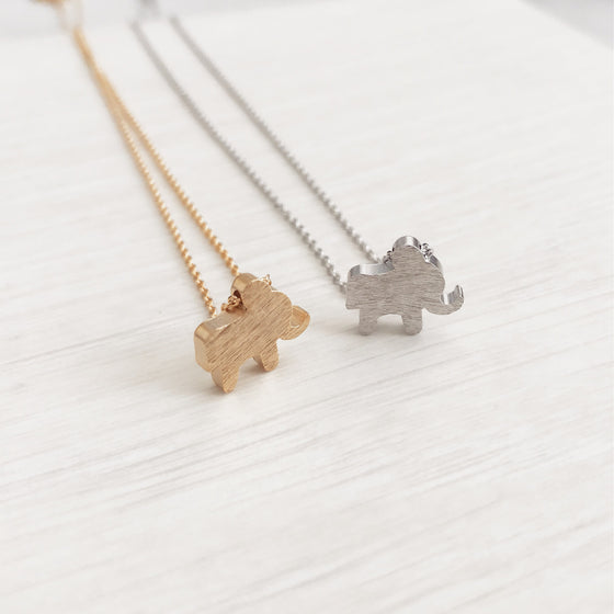 Baby elephant necklace