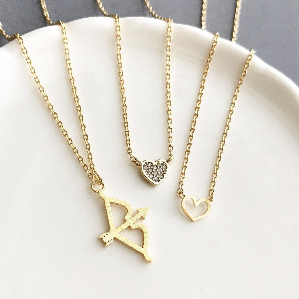 Cupid's bow necklace