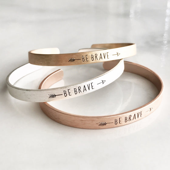 Be brave bangle bracelet