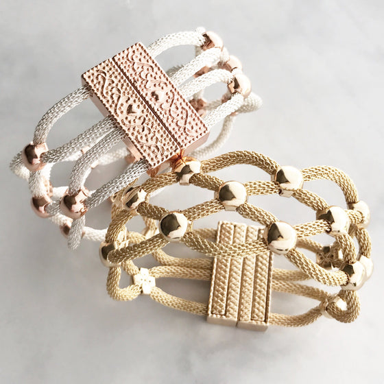 Glam statement bracelet
