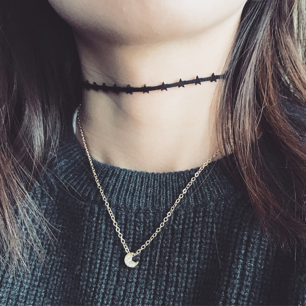 Star moon choker set