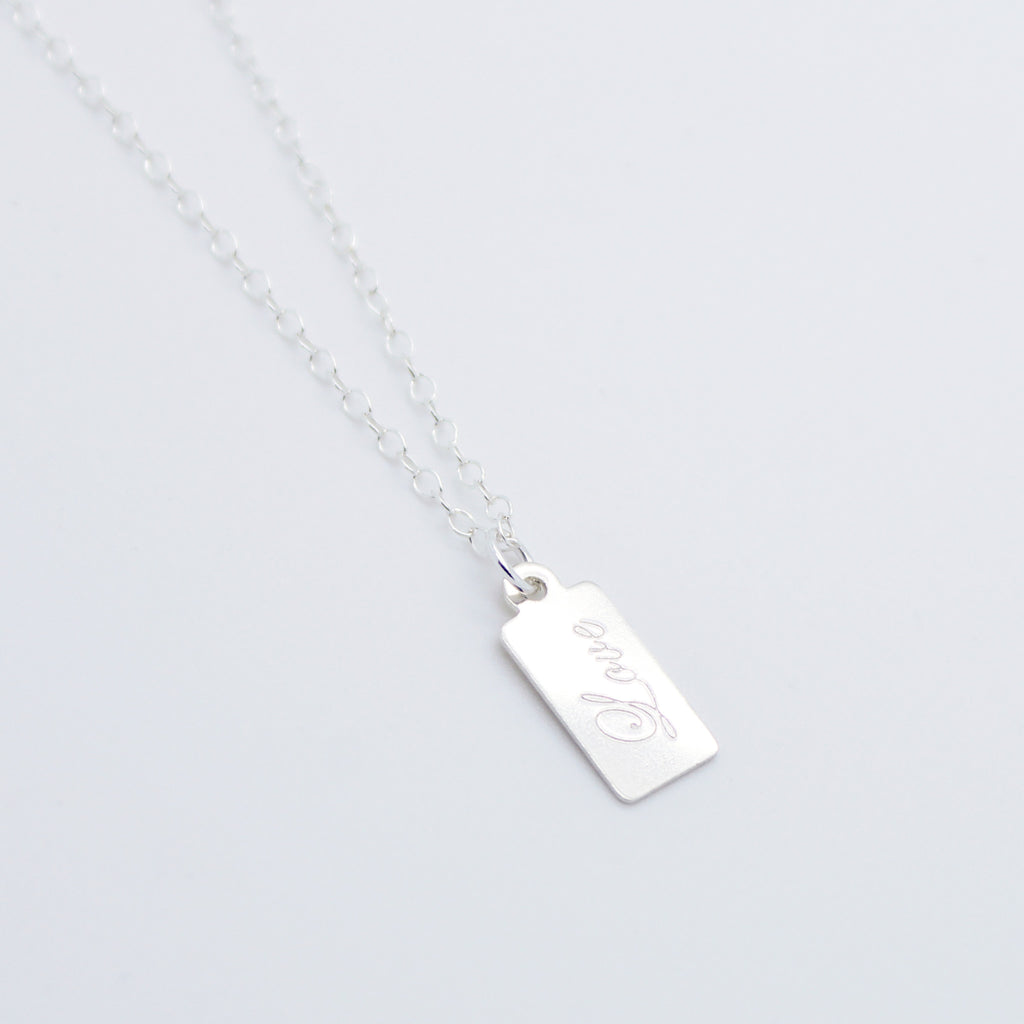 Love charm necklace