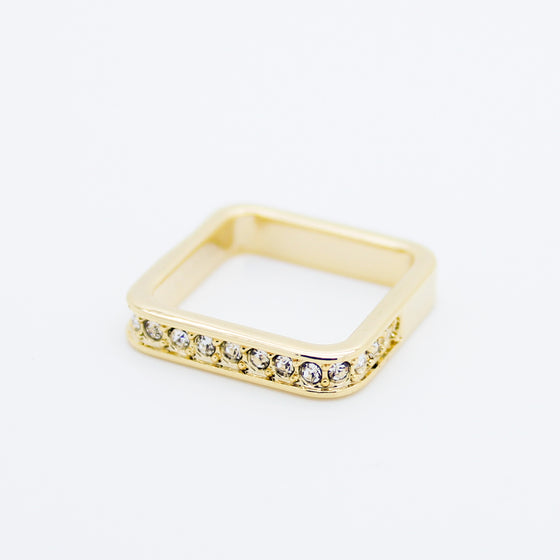 Square knuckle, midi ring