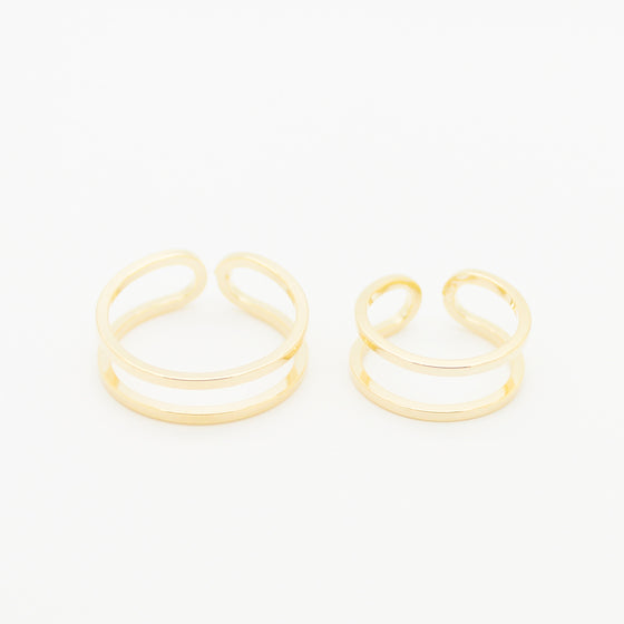 Double wire rings set