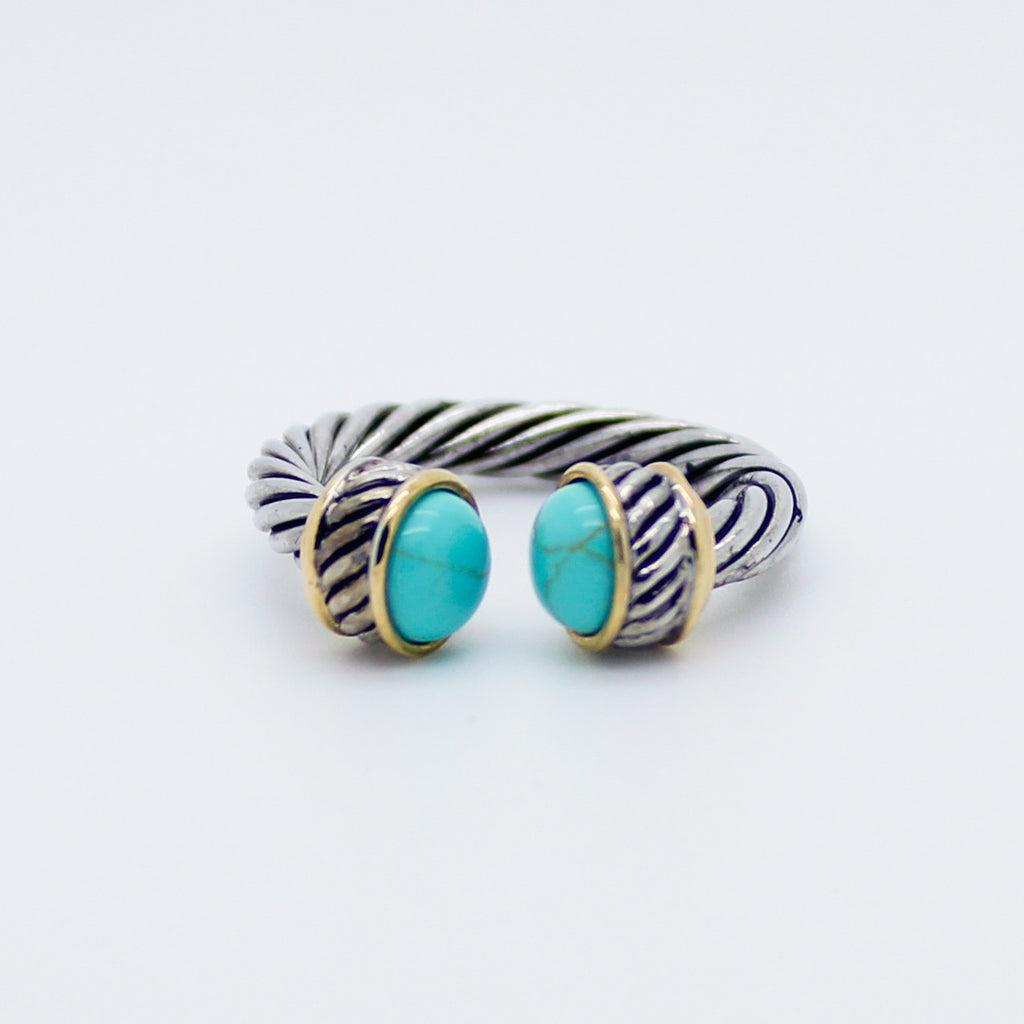 Delicate twisted band ring