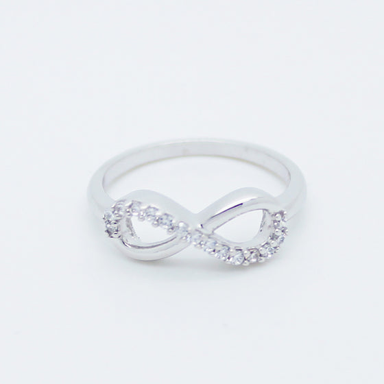 Infinity II sterling silver ring