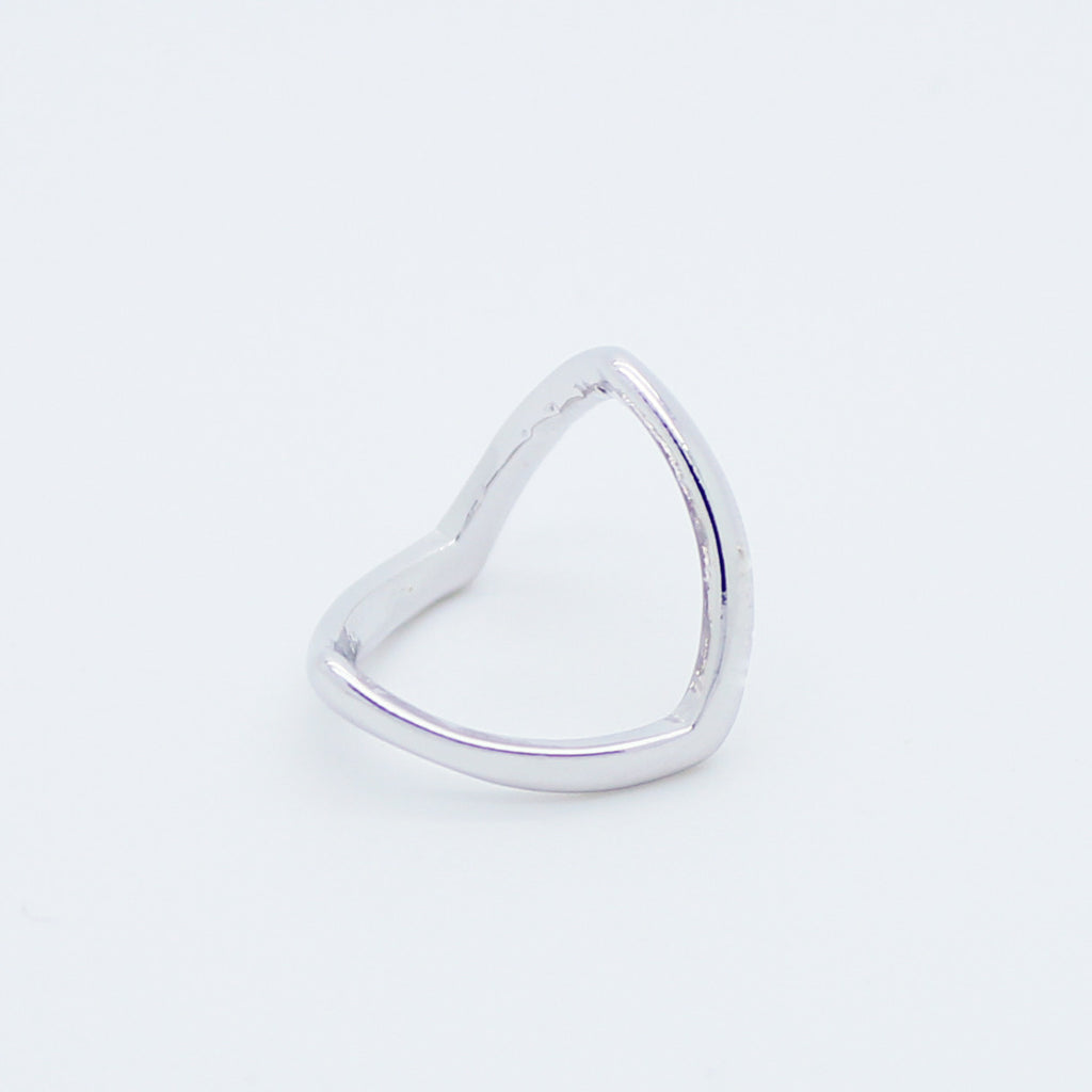 Pointy knuckle midi ring
