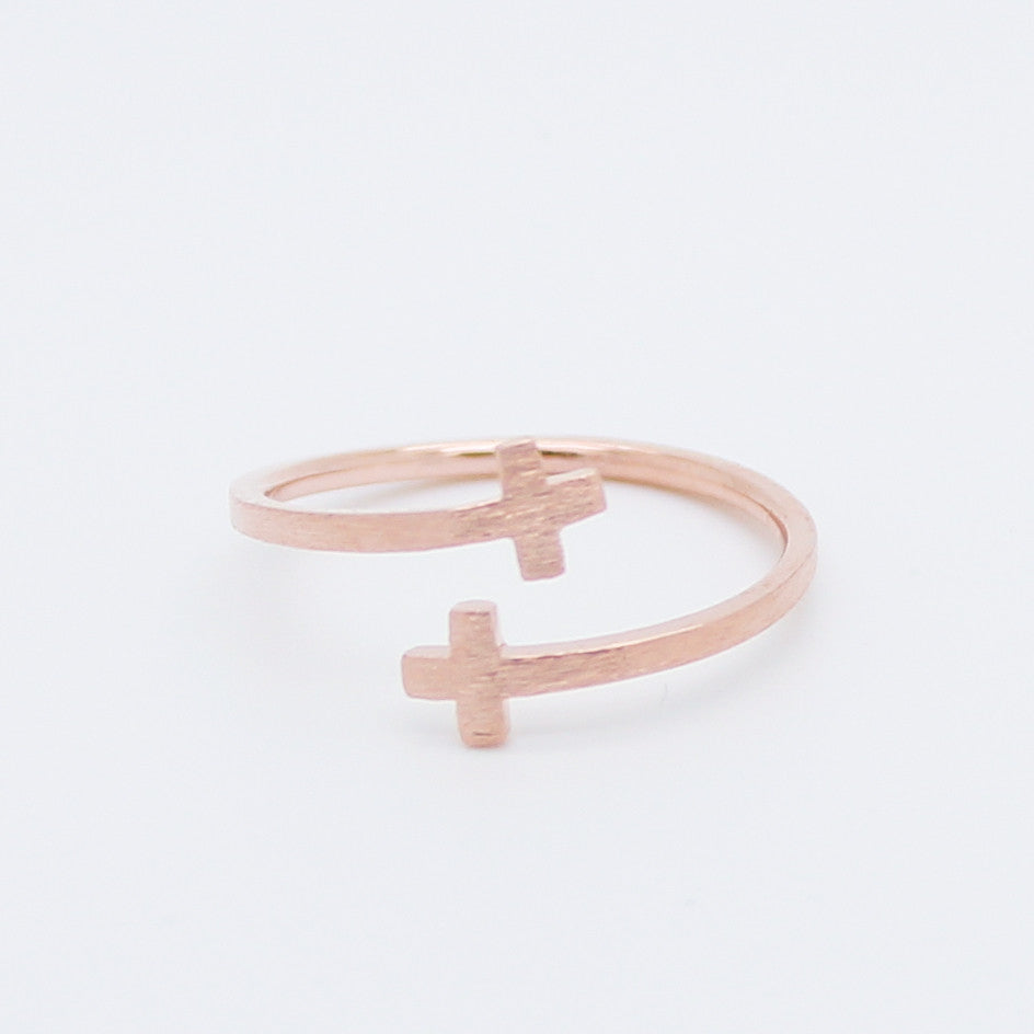 Sideways cross ring